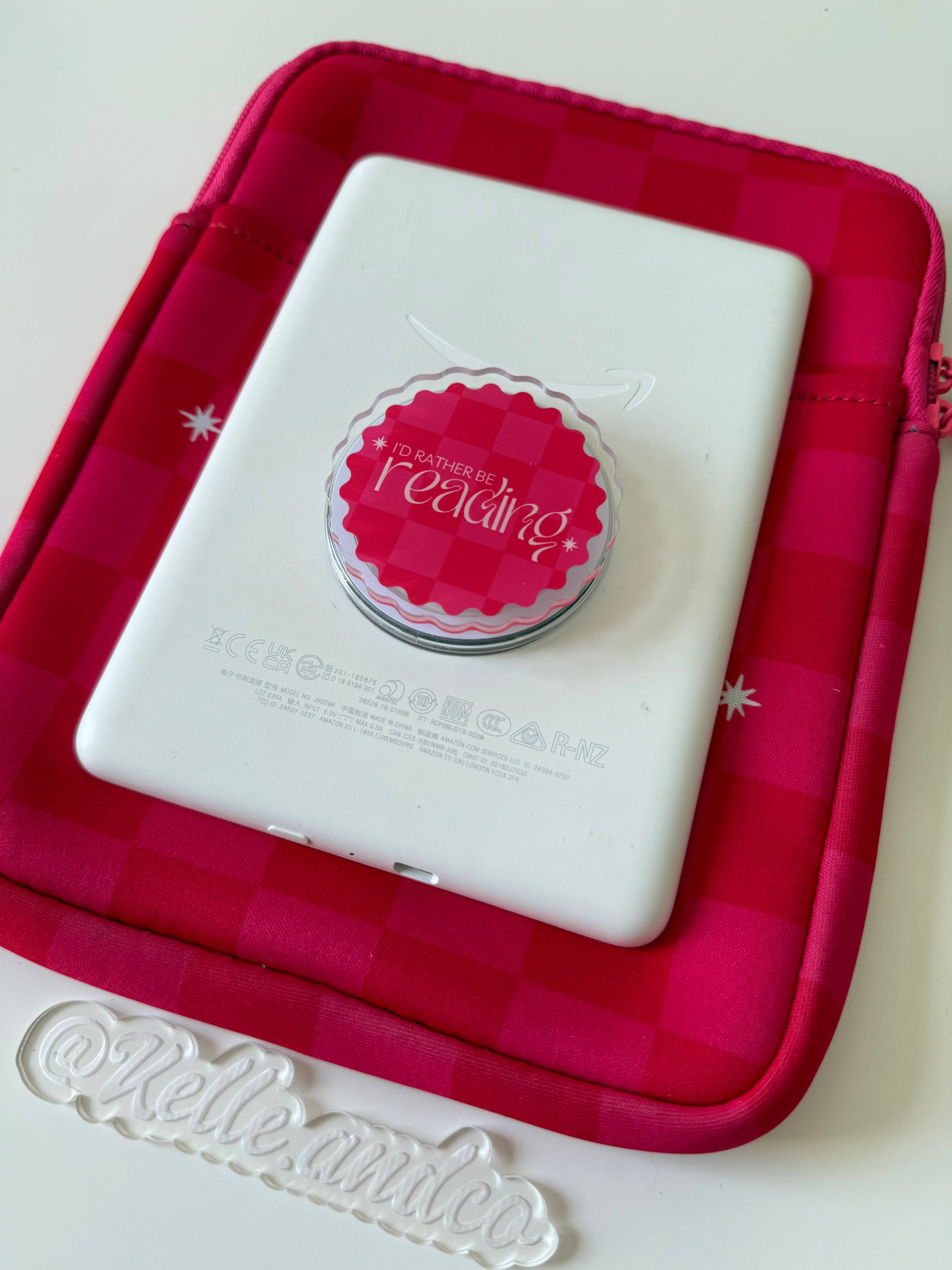 Rather be reading kindle grip | kindle case | bookish gift
