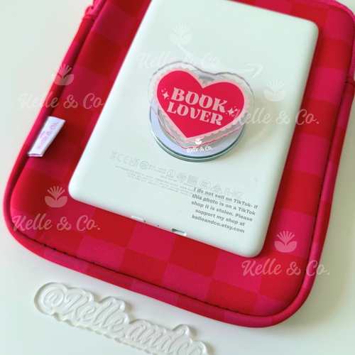 Book lover kindle grip | coquette MagSafe kindle grips