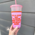 Good Day Read Books Coffee Sleeve | Reuseable Cup sleeve