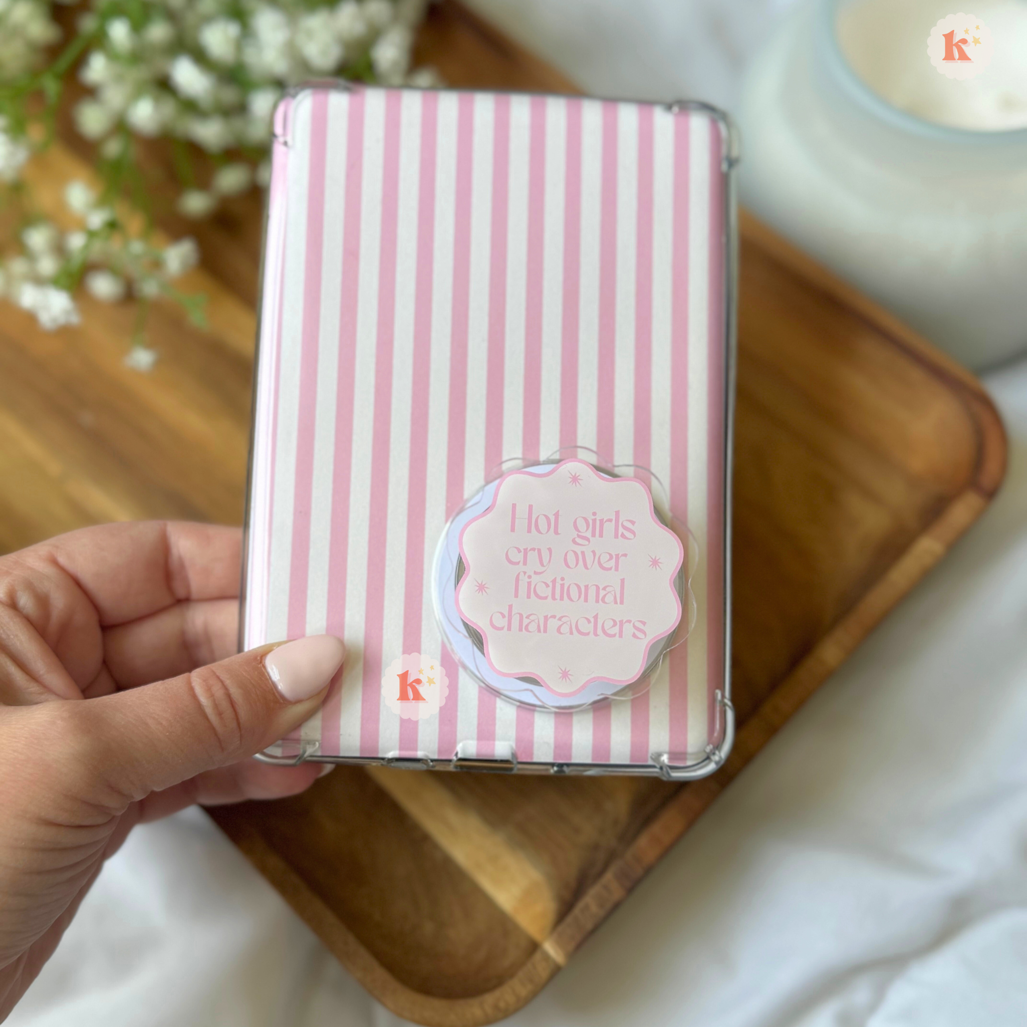 Kindle grip | Crying over fictional characters | kindle case