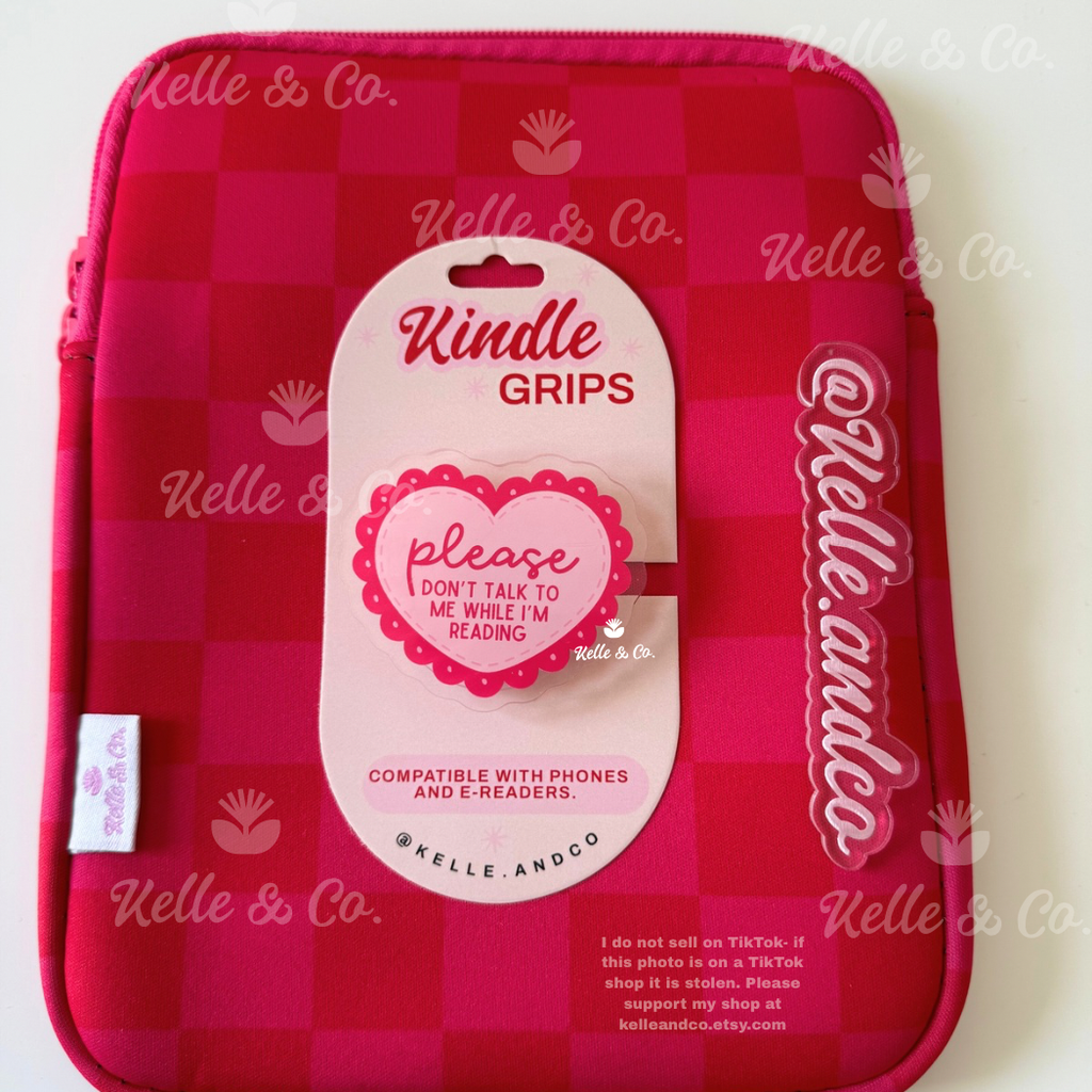 Please don't talk kindle grip | coquette MagSafe kindle grip