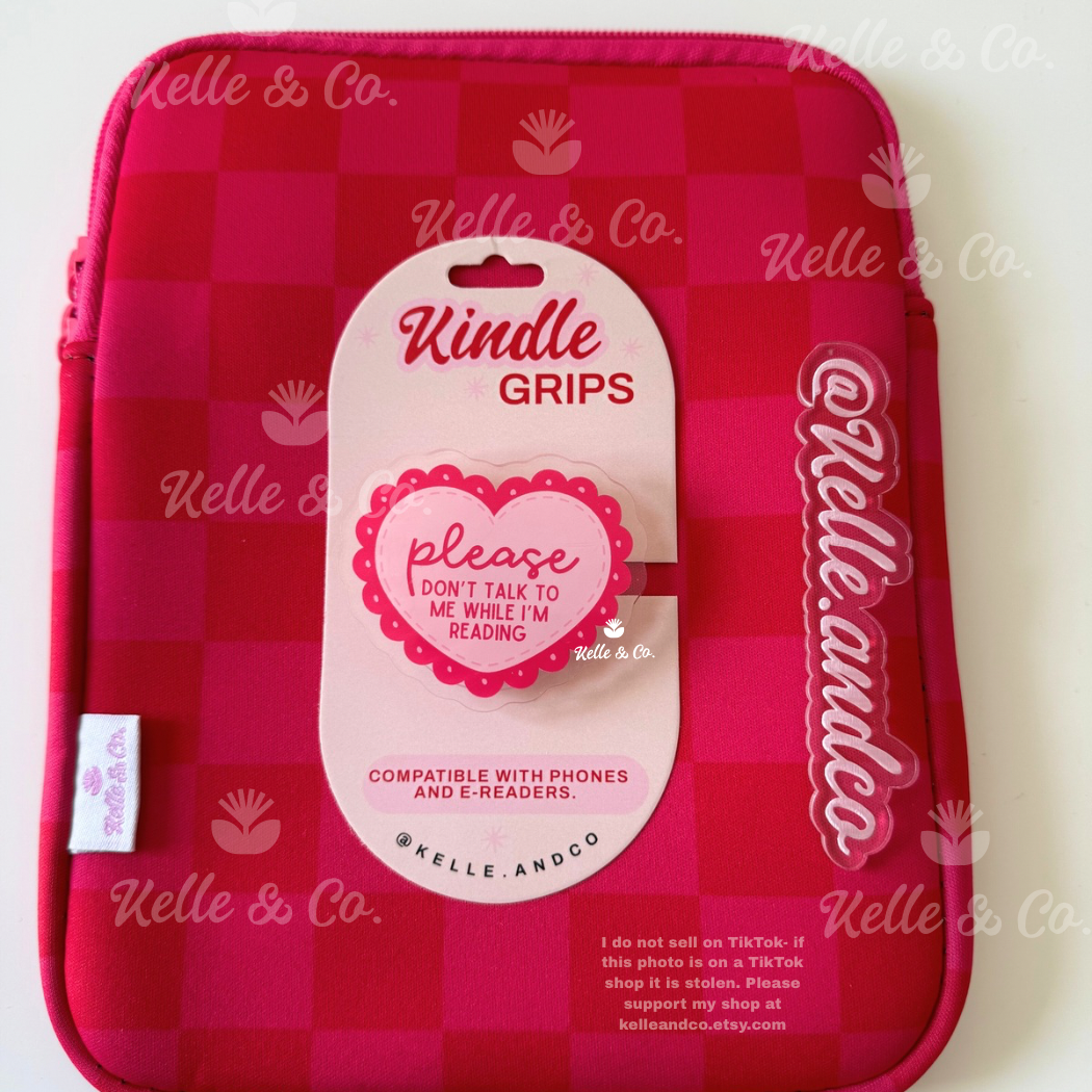 Please don't talk kindle grip | coquette MagSafe kindle grip