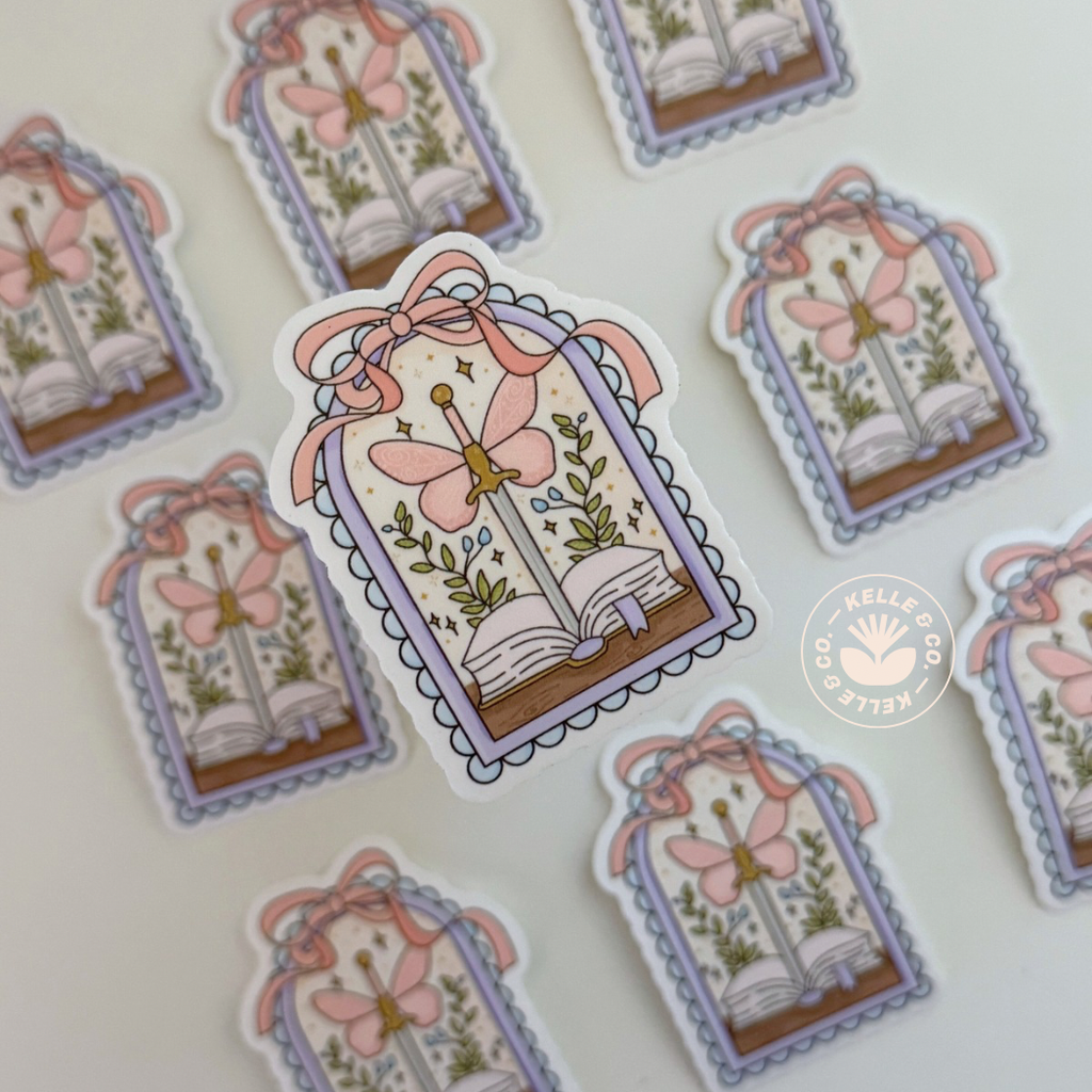 Fairy fantasy book sticker | funny book sticker | kindle