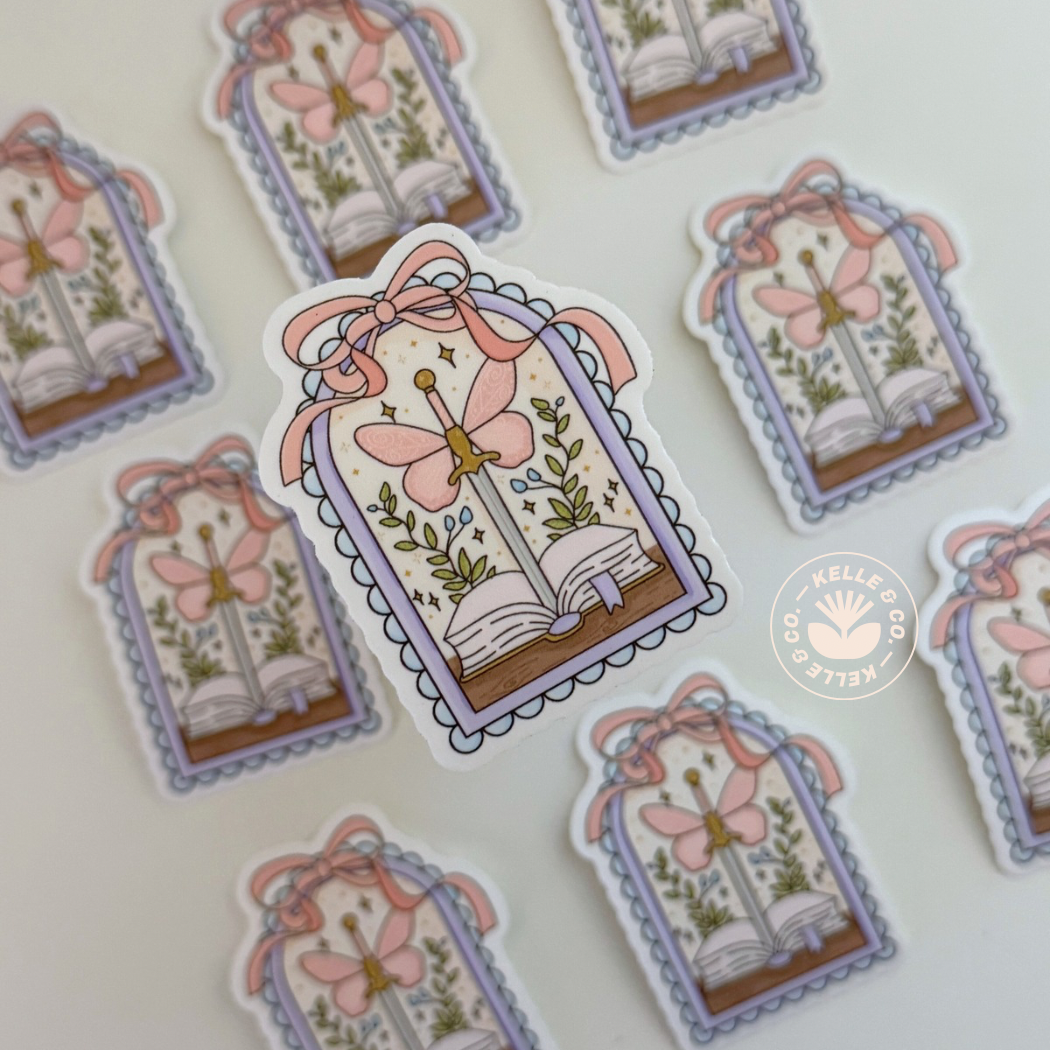Fairy fantasy book sticker | funny book sticker | kindle