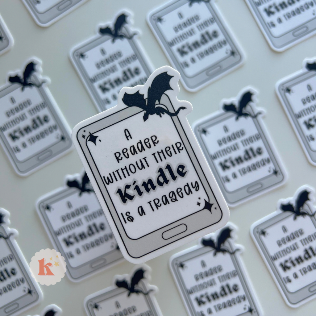 Book stickers | A Reader without their kindle is a tragedy
