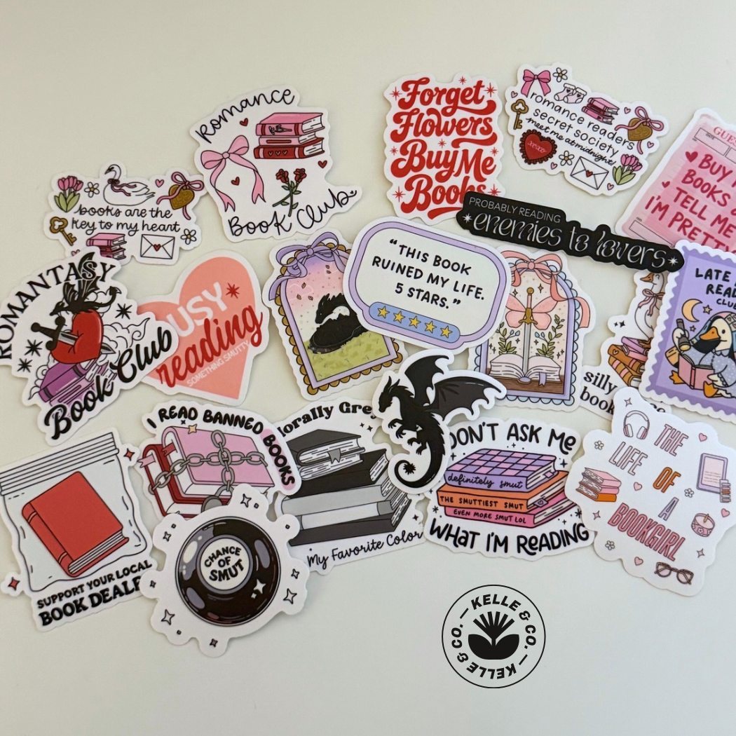 Romantasy book club sticker | kindle sticker for readers