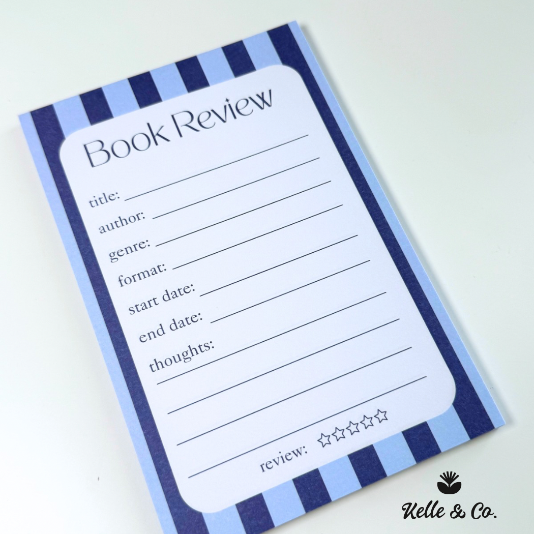 Book Review Notepad 4x6 Reading Journal 50 Sheet notepad