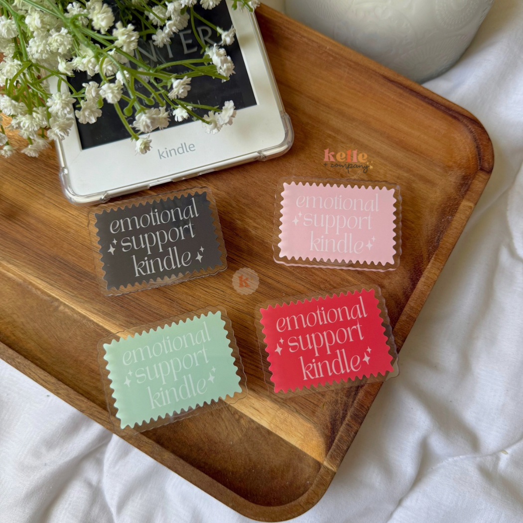 Emotional support kindle grip | kindle case | book lover gift