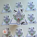 Castle fantasy book vinyl sticker | Fantasy book sticker