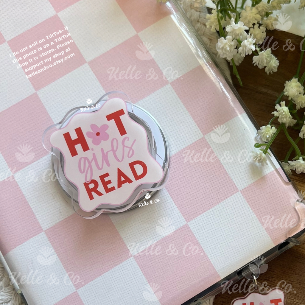 Hot Girls read pink Kindle grip | kobo grip | kindle accessories