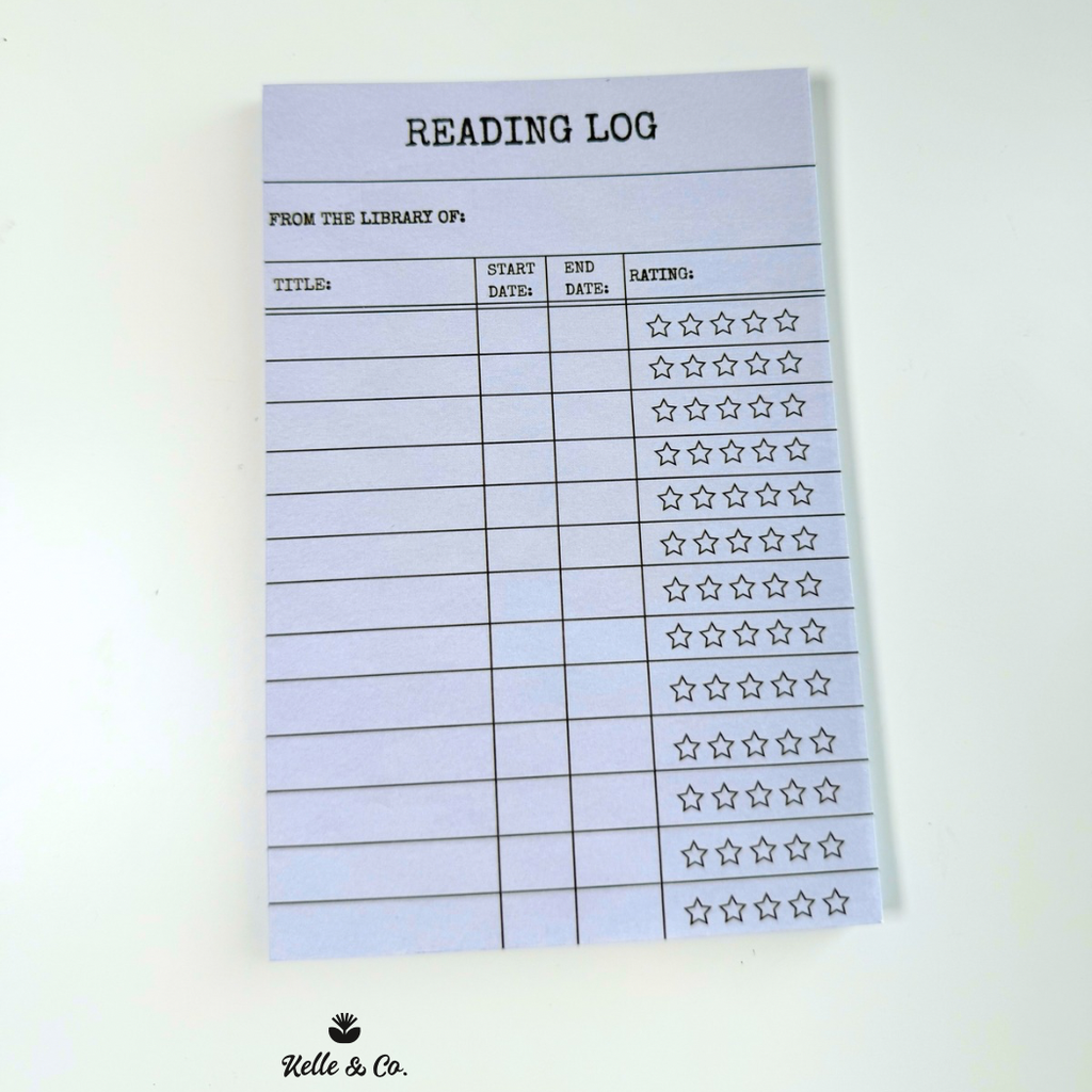 Book Review Notepad 4x6 Reading Journal 50 Sheet notepad