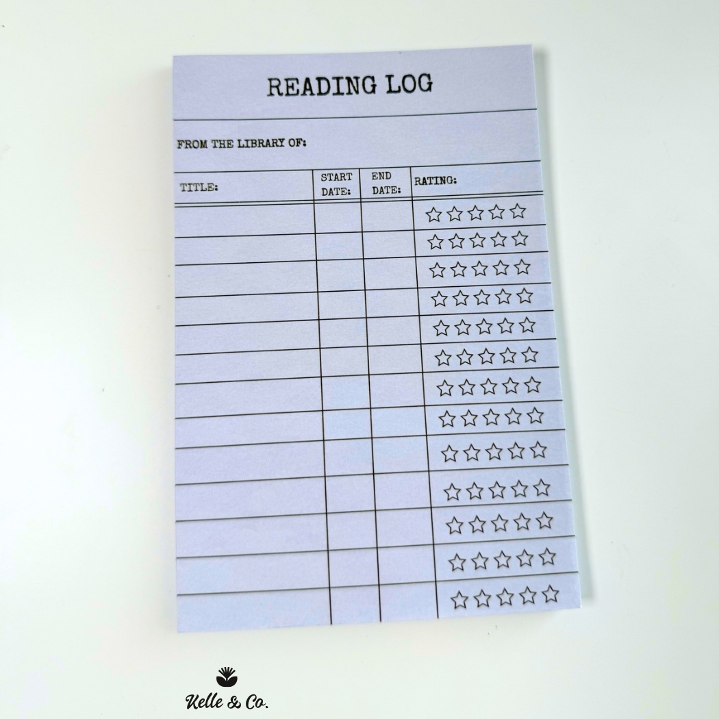Book Review Notepad 4x6 Reading Journal 50 Sheet notepad