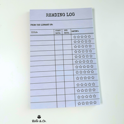 Book Review Notepad 4x6 Reading Journal 50 Sheet notepad
