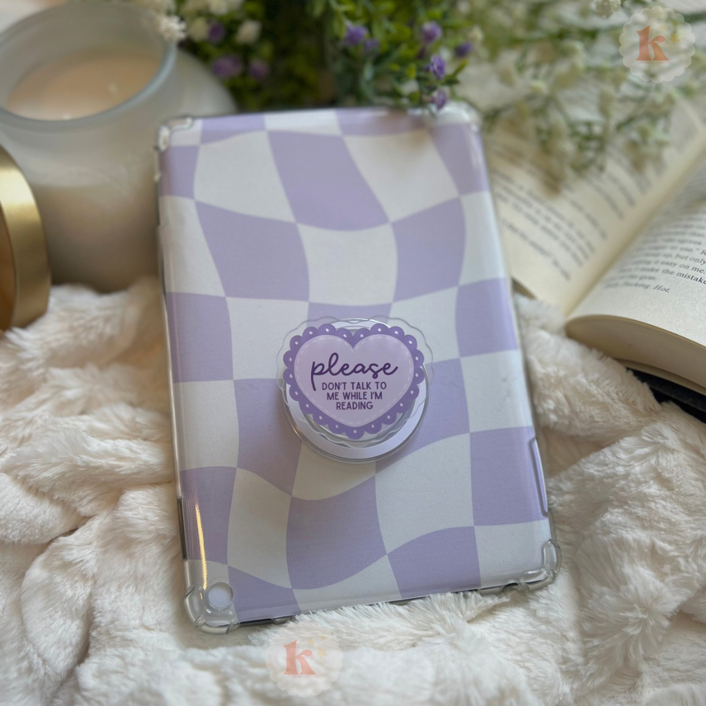 Please don't talk kindle grip | coquette kindle grip | kobo
