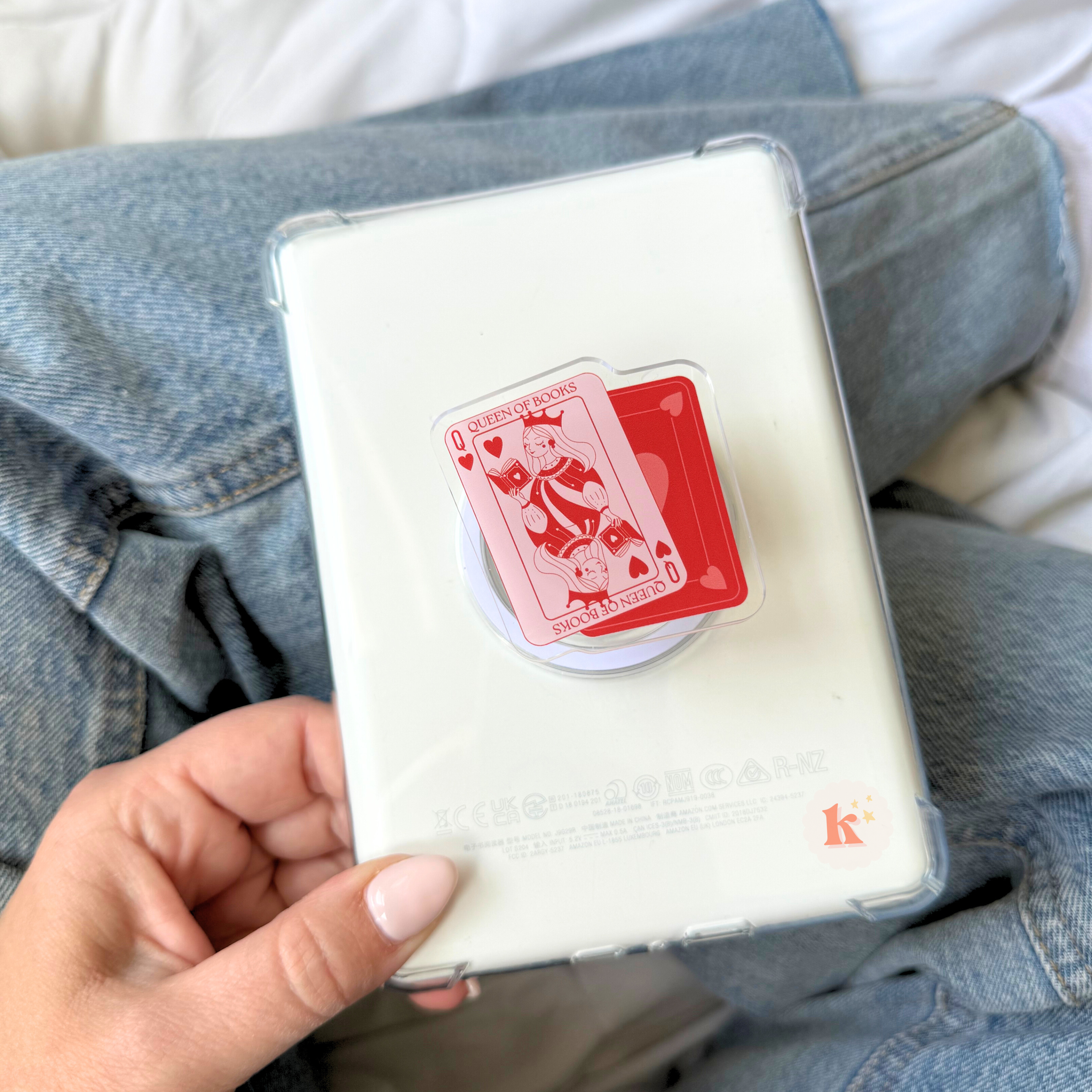 Queen of Books kindle grip | kindle accessories | kindle