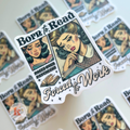 Born to read funny book vinyl sticker | Kindle stickers
