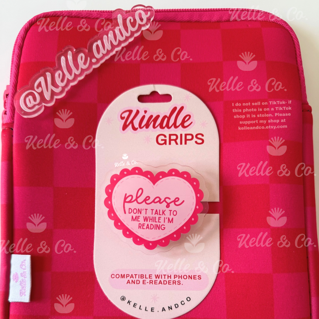 Please don't talk kindle grip | coquette MagSafe kindle grip