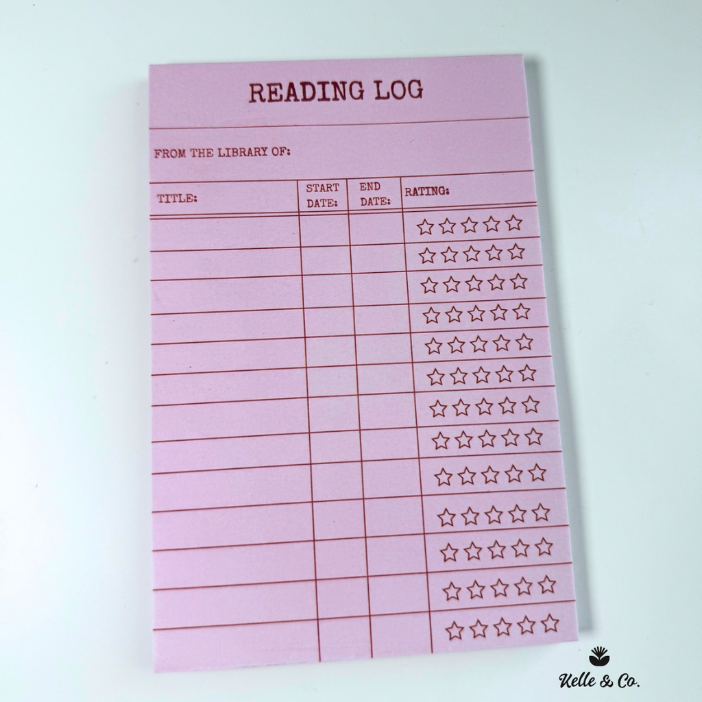 Book Review Notepad 4x6 Reading Journal 50 Sheet notepad
