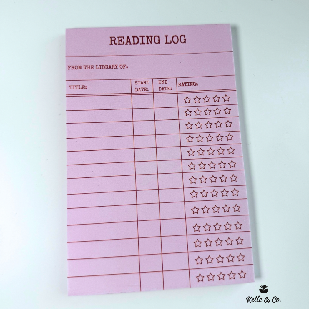 Book Review Notepad 4x6 Reading Journal 50 Sheet notepad