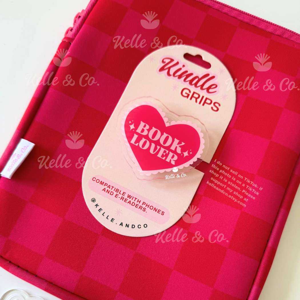 Book lover kindle grip | coquette MagSafe kindle grips