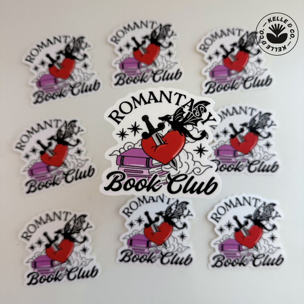 Romantasy book club sticker | kindle sticker for readers