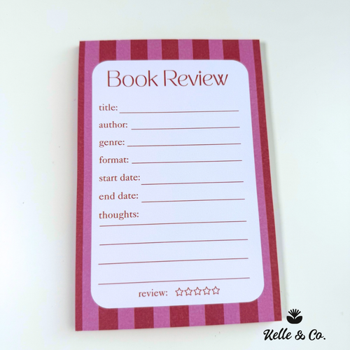 Book Review Notepad 4x6 Reading Journal 50 Sheet notepad
