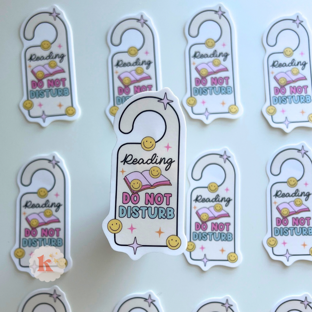 Reading do not disturb sticker | bookish sticker | book merch