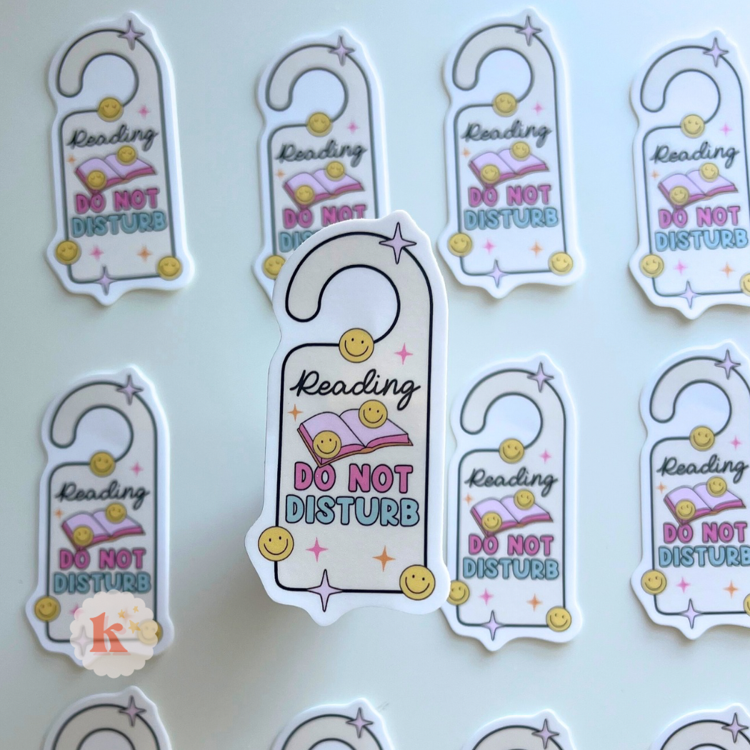 Reading do not disturb sticker | bookish sticker | book merch