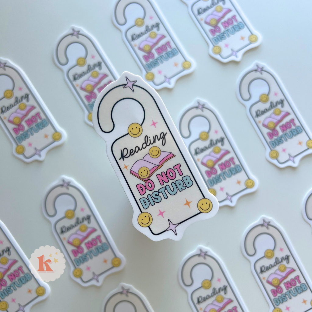 Reading do not disturb sticker | bookish sticker | book merch
