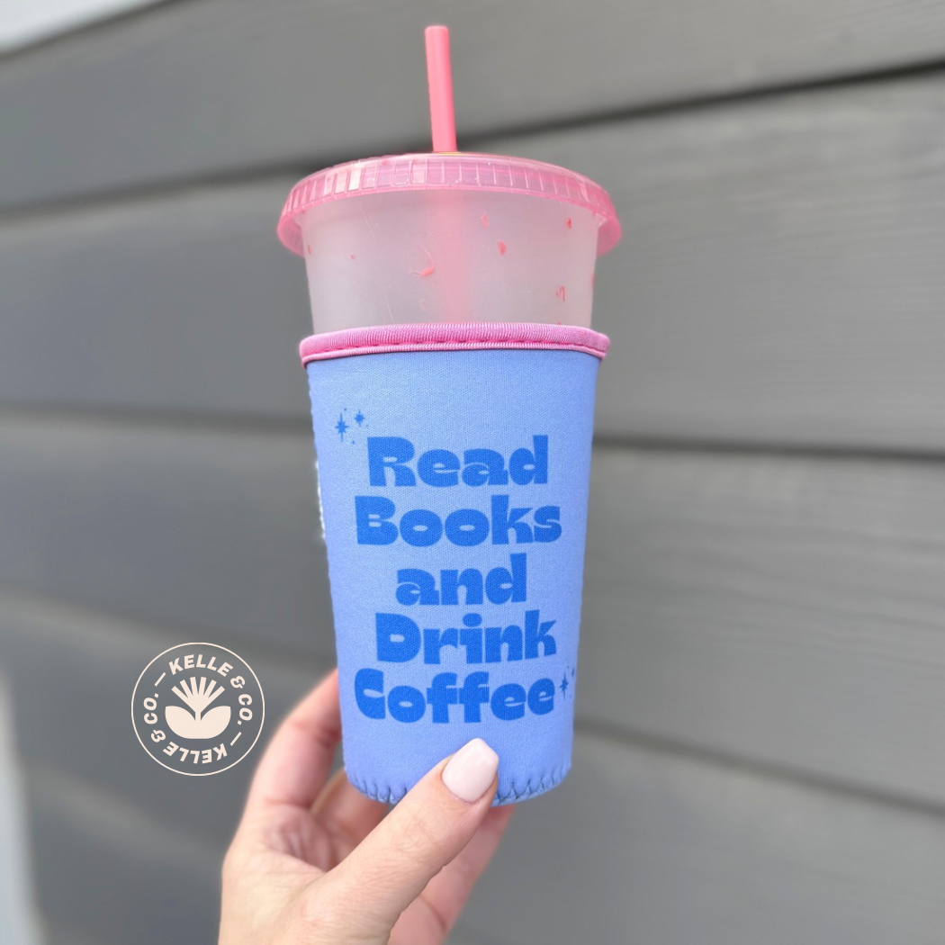 Read books drink Coffee Sleeve | Reuseable Cup sleeve coffee