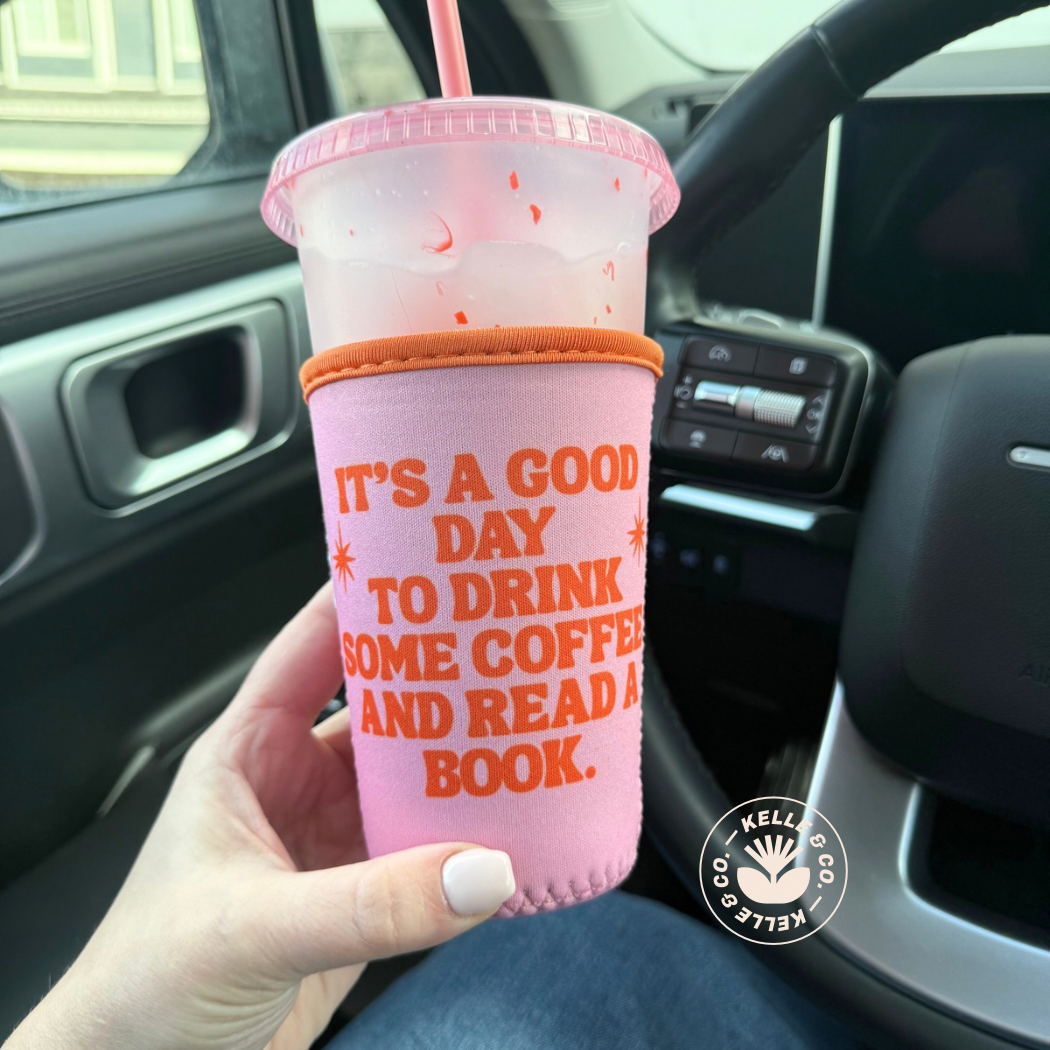 Good Day Read Books Coffee Sleeve | Reuseable Cup sleeve