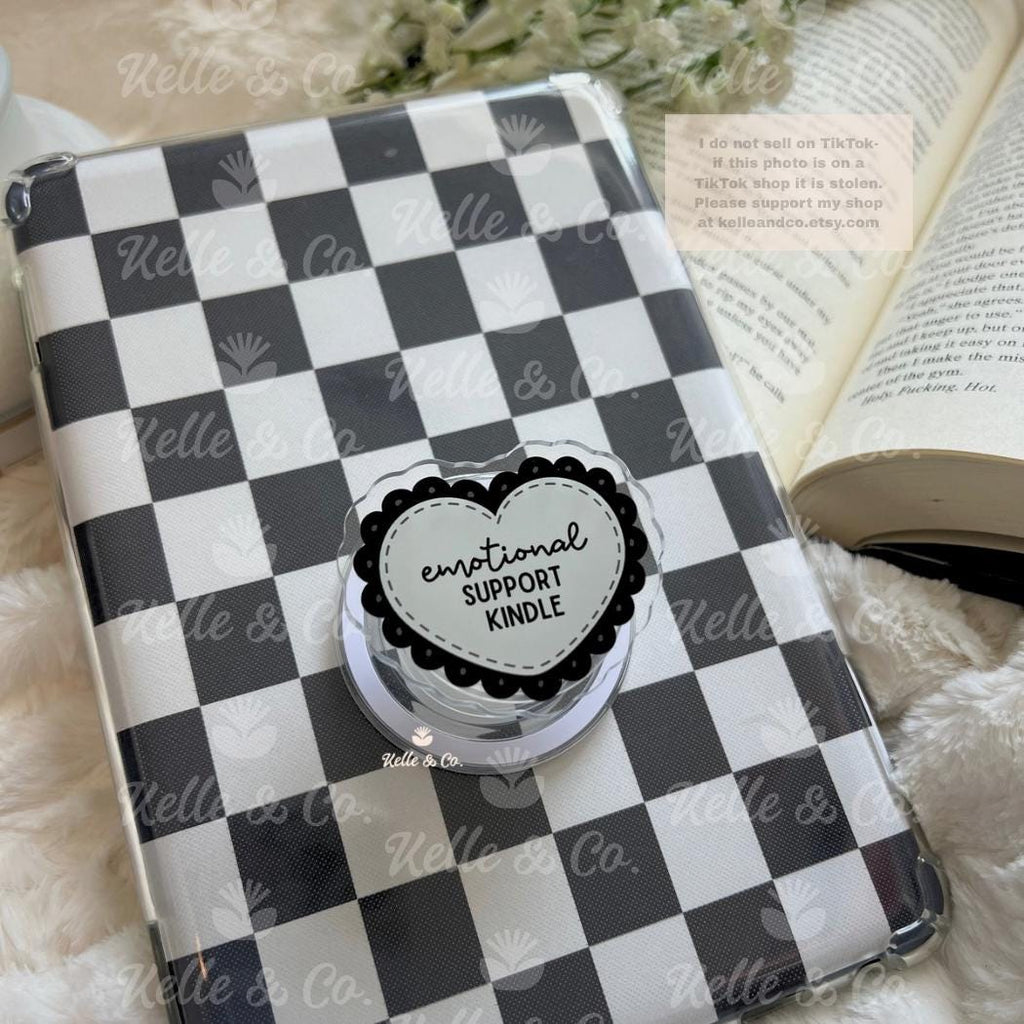 Emotional support MagSafe Kindle Grip | Coquette Heart | Kindle Holder | Kindle Accessories | Phone Holder | Ereader accessories | Kobo grip
